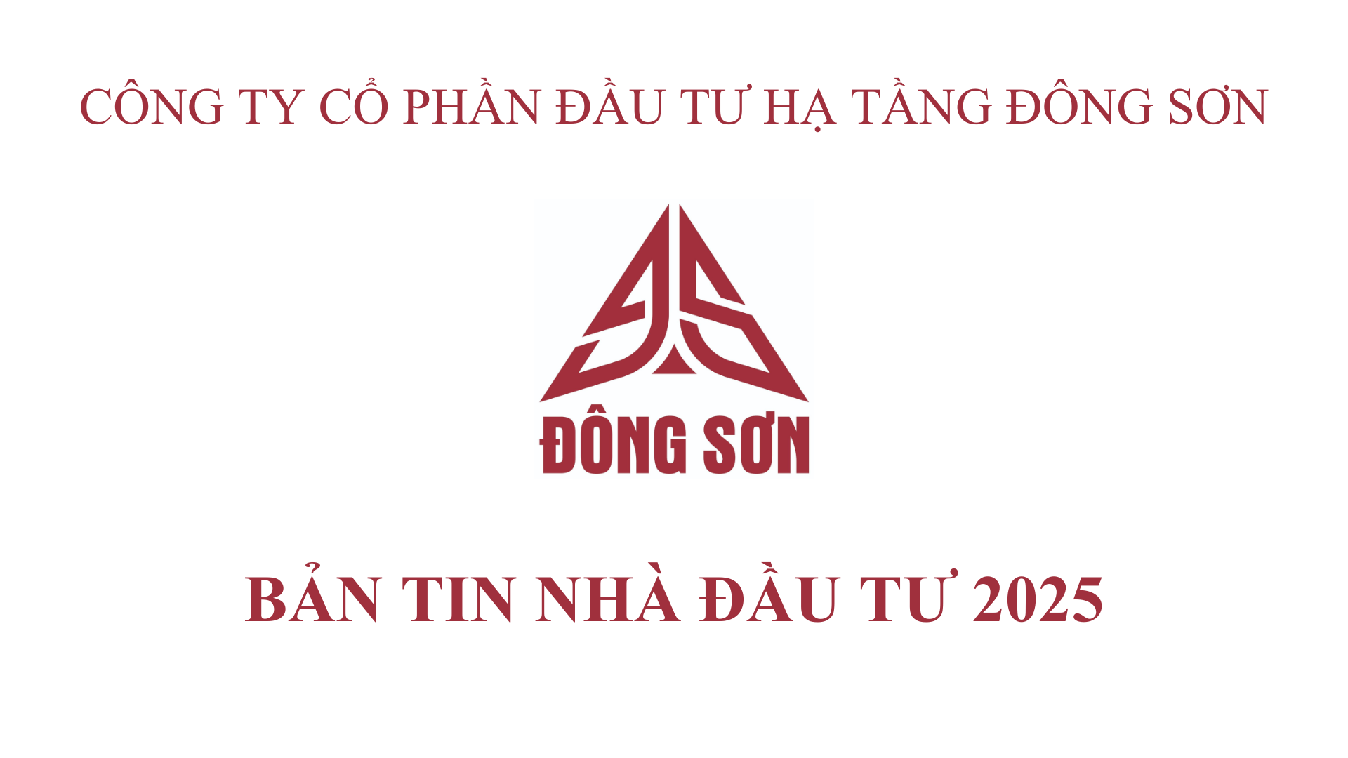 BẢN TIN NHÀ ĐẦU TƯ NĂM 2025